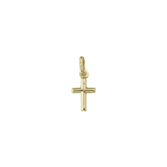 10k, 14k, 18k Yellow Gold Religious Classic Italian Cross Pendant