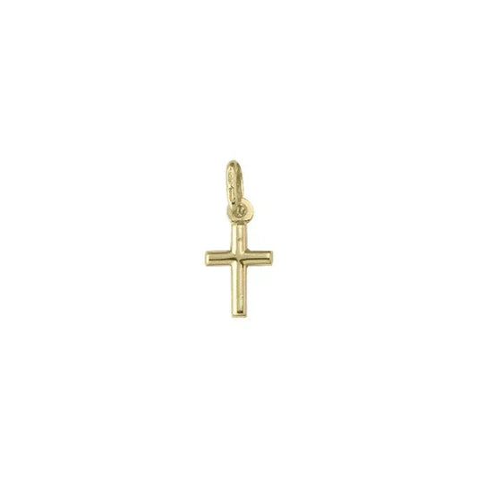 10k, 14k, 18k Yellow Gold Religious Classic Italian Cross Pendant