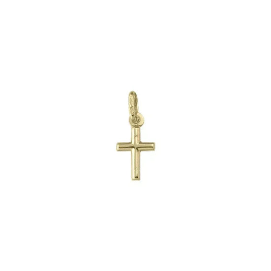 10k, 14k, 18k Yellow Gold Religious Classic Italian Cross Pendant