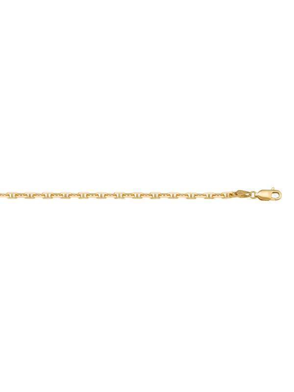 10k, 14k Yellow Gold Anchor Link 1.7 mm Italian Chain