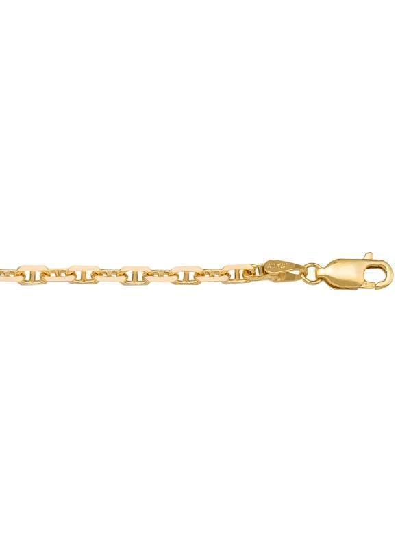 10k, 14k Yellow Gold Anchor Link 3.5 mm Italian Chain