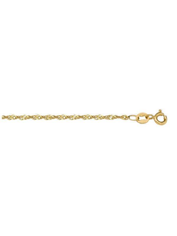 14K Yellow Gold Singapore 1.3 mm Italian Chain