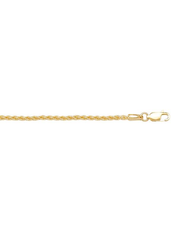 10k, 14k, 18k Yellow Gold Round Wheat 1.5 mm Italian Chain - Obsessions  Jewellery