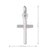 10, 14, 18 Karat White Gold Religious Classic Italian Cross Pendant