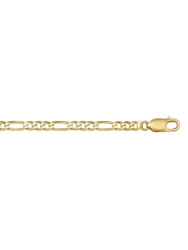 10k, 14k Yellow Gold Figaro Link 7.1 mm Italian Chain