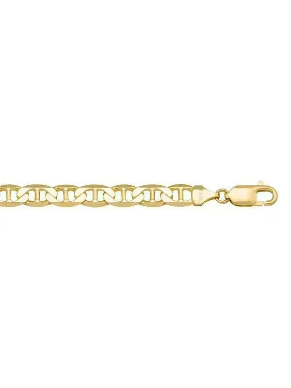 10k, 14k Yellow Gold Flat Anchor 7.5 mm Italian Chain