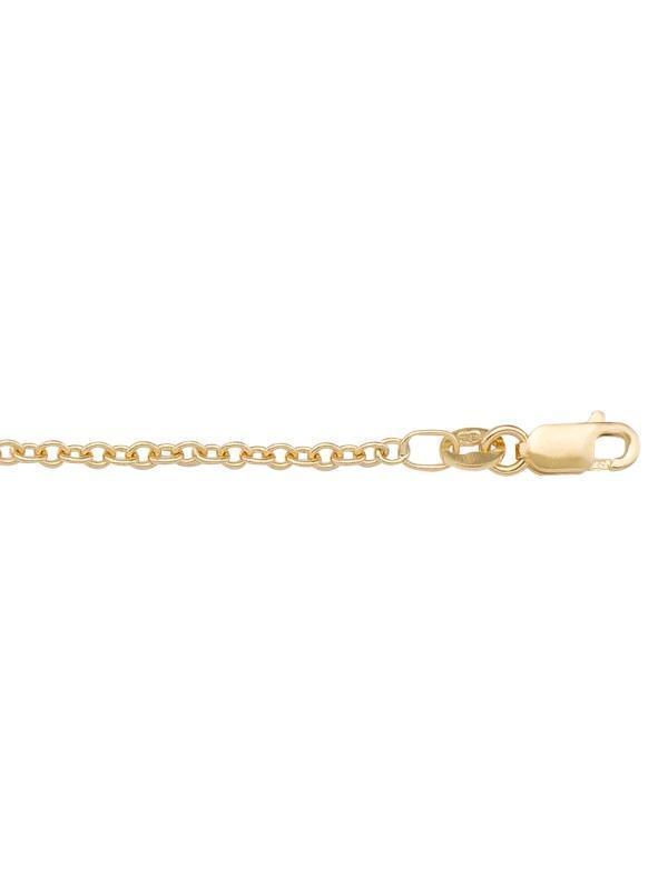 10k, 14k Yellow Gold Open Cable 2.0 mm Italian Chain