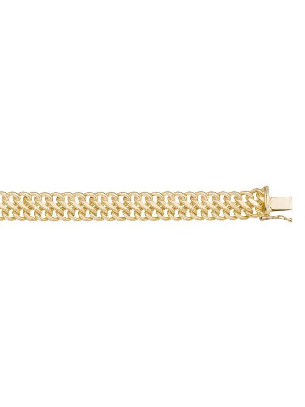 14 Karat Yellow Gold Saduza 7.0 mm Italian Bracelet