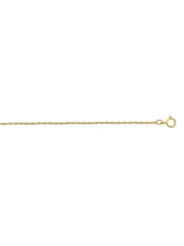 10k Yellow Gold Loose Rope 1.3 mm Light Gold Plated Italian Chain