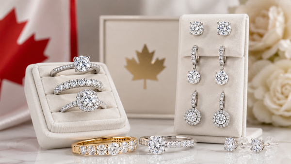 Canadian Diamond Rings Online Store: Lab Grown Diamond Earrings in Canada