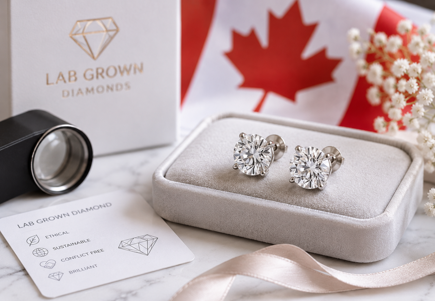 Lab Grown Diamond Earrings Canada: Everything You Need to Know