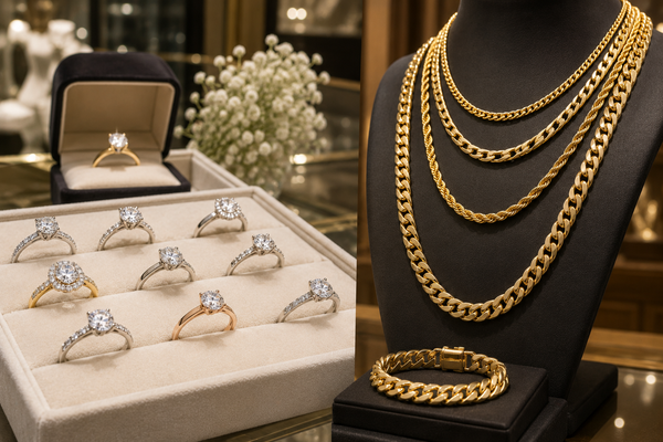Custom Engagement Rings Scarborough: Gold Chains for Men in Canada
