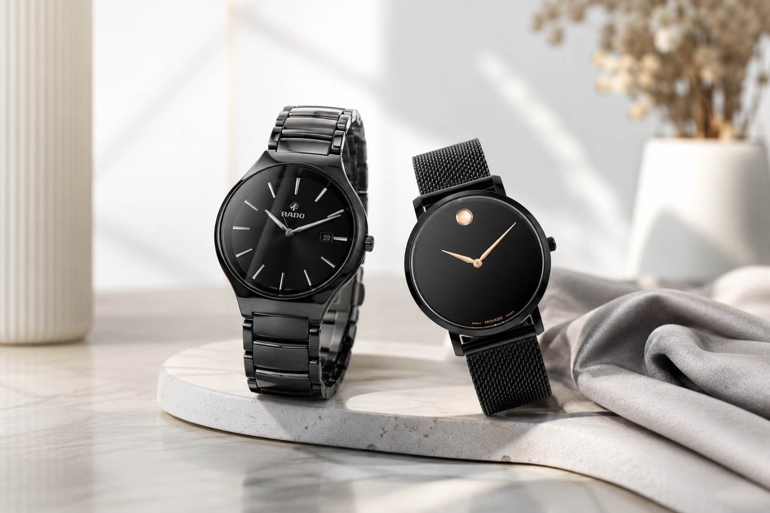 Modern Design on the Wrist: Comparing Rado Ceramic and Movado Minimalism