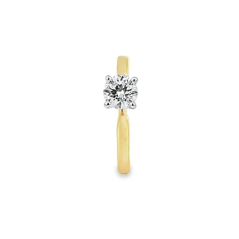 14K Yellow Gold 0.50CT Lab Grown Diamond Engagement Ring