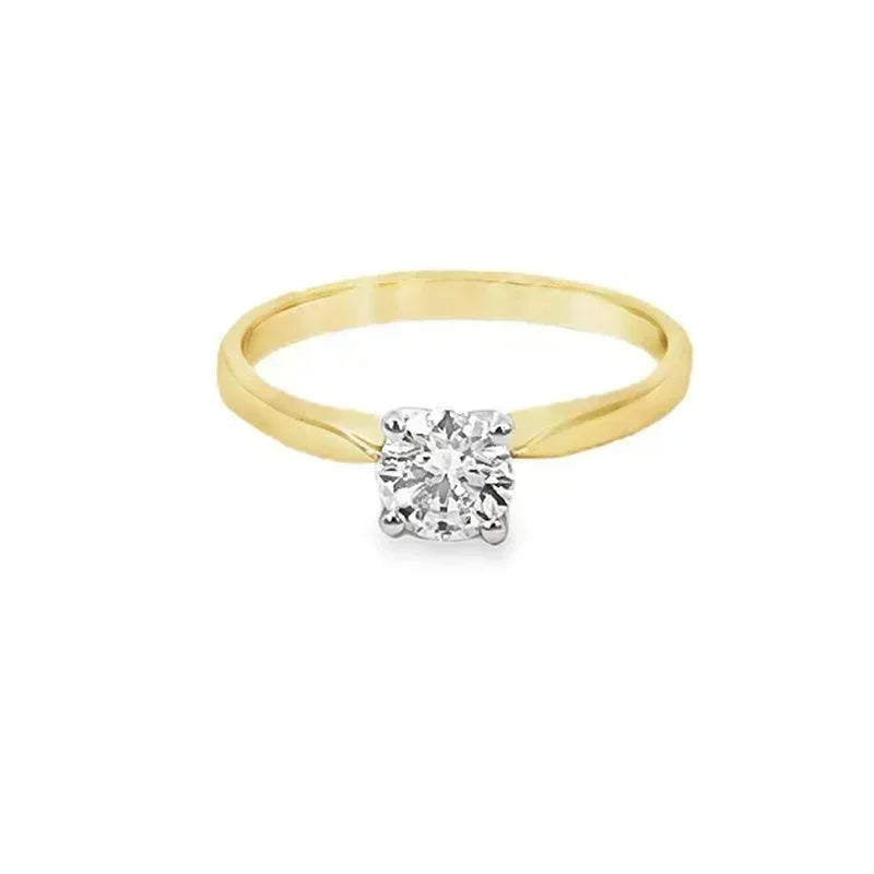 14K Yellow Gold 0.50CT Lab Grown Diamond Engagement Ring