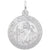 Sterling Silver St. Christopher Disc Charm