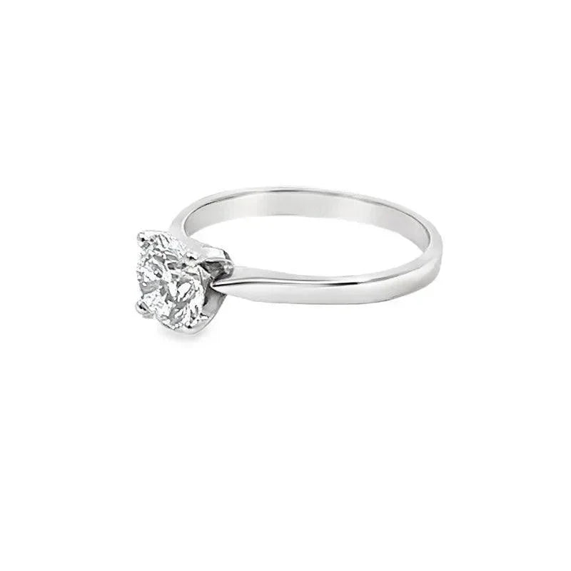 14K White Gold 1.0CT Lab Grown Diamond Engagement Ring