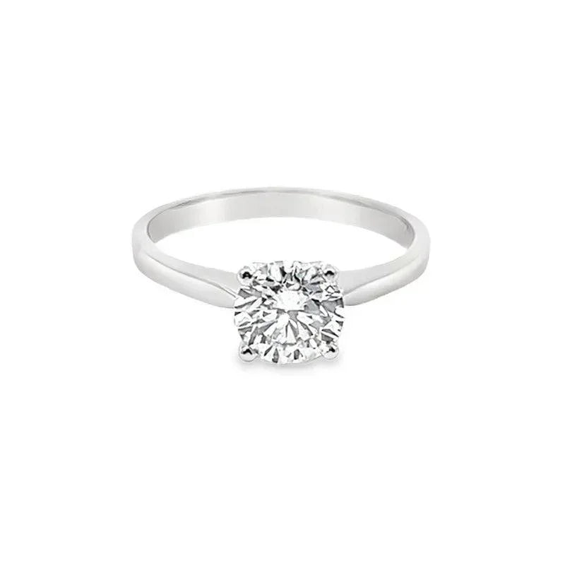 14K White Gold 1.0CT Lab Grown Diamond Engagement Ring