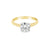 14K Yellow Gold 1.01CT Lab Grown Diamond Engagement Ring