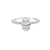 14K White Gold 1.37TDW Oval Lab Grown Diamond Engagement Ring