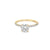 1.23TDW Lab Grown Diamond Solitaire Ring in 14K Yellow Gold