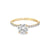 1.23TDW Lab Grown Diamond Solitaire Ring in 14K Yellow Gold