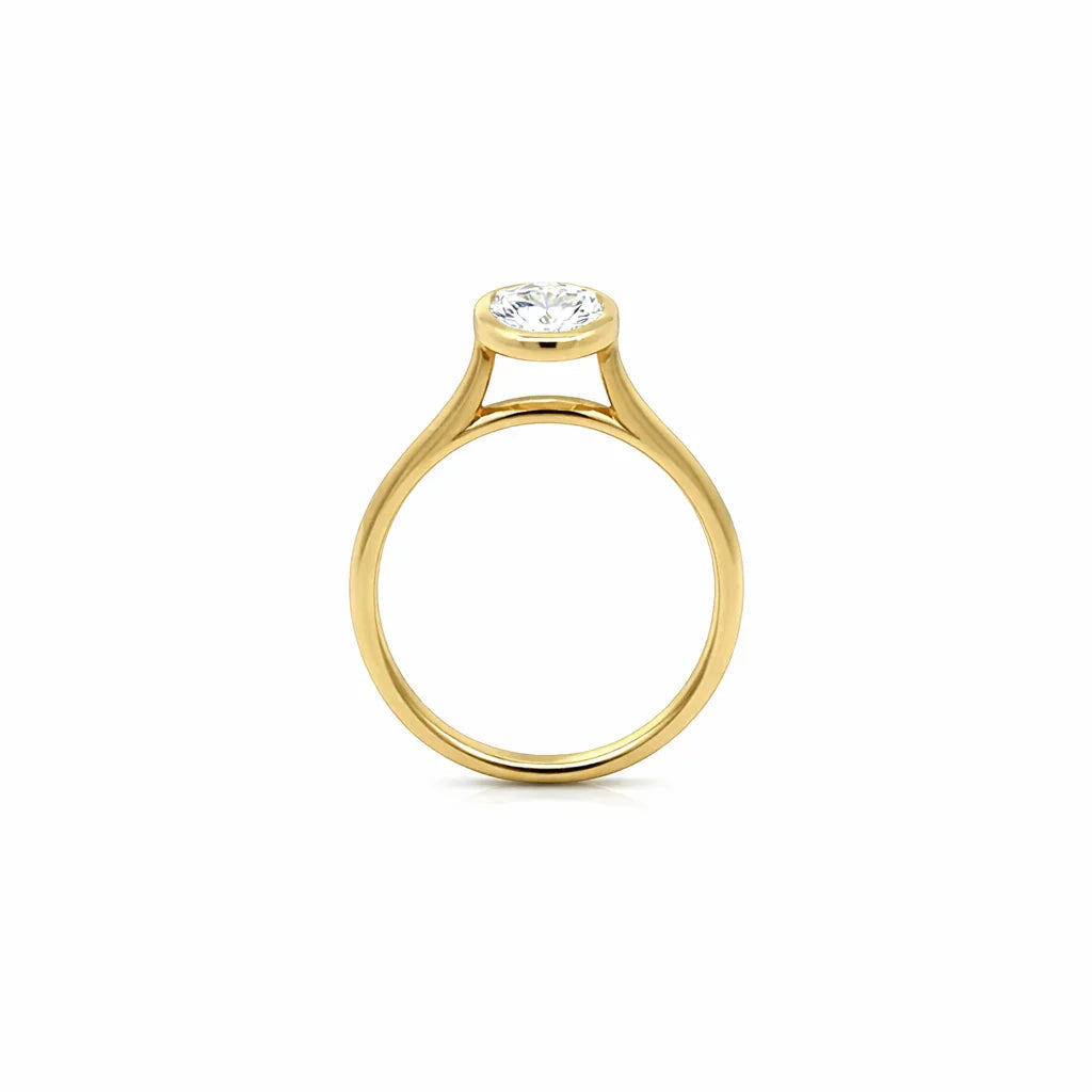 1.51 CT Oval Lab Grown Diamond Solitaire Ring