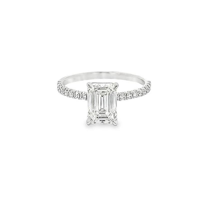 14K White Gold 1.96TDW Lab Grown Diamond Engagement Ring