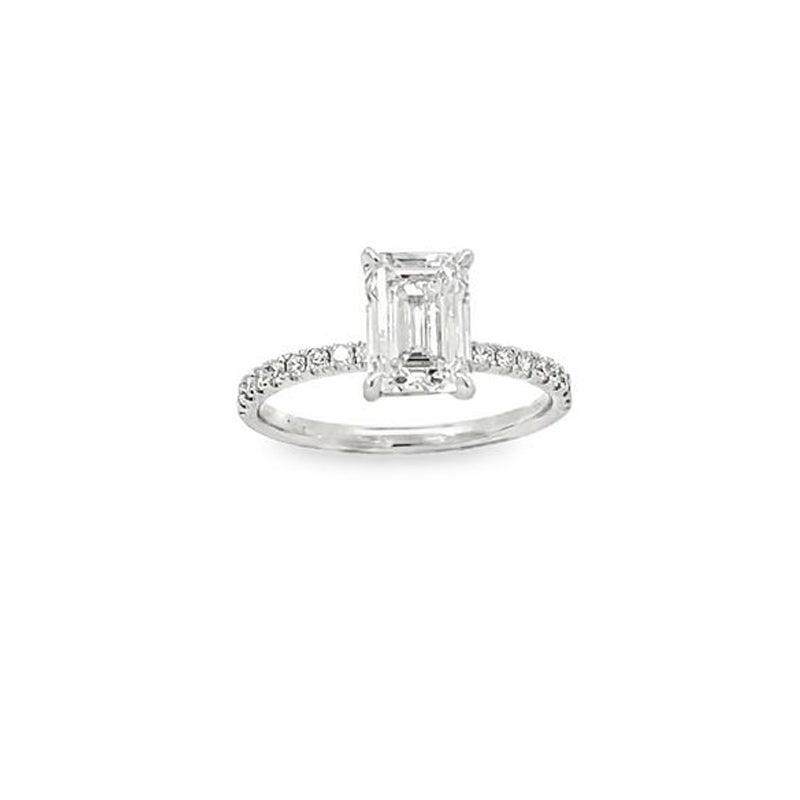 14K White Gold 1.96TDW Lab Grown Diamond Engagement Ring