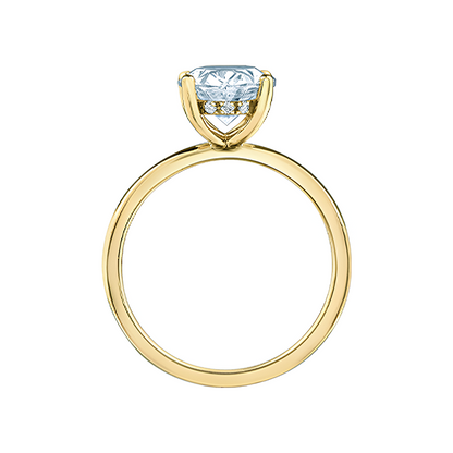 2.57TDW Lab Grown Diamond 14K Yellow Gold Oval Ring