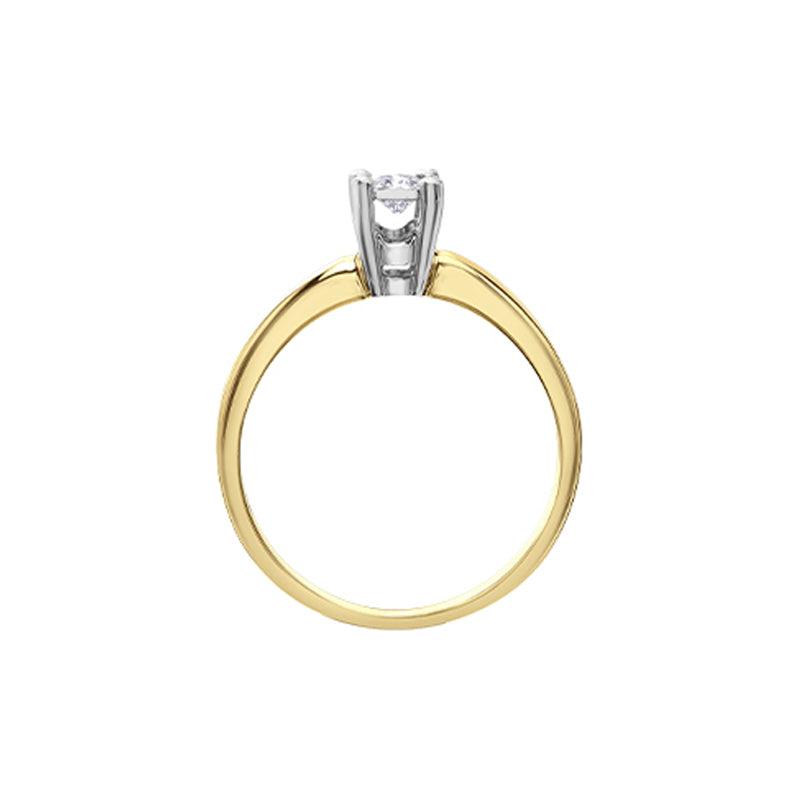 10K Yellow Gold 0.13CT Diamond Solitaire Promise Ring