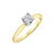 10K Yellow Gold 0.13CT Diamond Solitaire Promise Ring