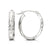 10K White Gold Hoop Earrings