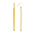 10K Yellow Gold Dangling Bar Earrings