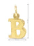 10 Karat Yellow Gold Initial Letter B Pendant