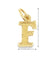 Elegant Initial Letter F Pendant in 10 karat Yellow Gold