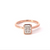 14K Rose Gold Solitaire Ring with 1.02ct Lab Grown Diamond