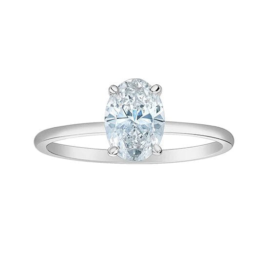2.07TDW Lab Grown Diamond Engagement Ring in 14K White Gold