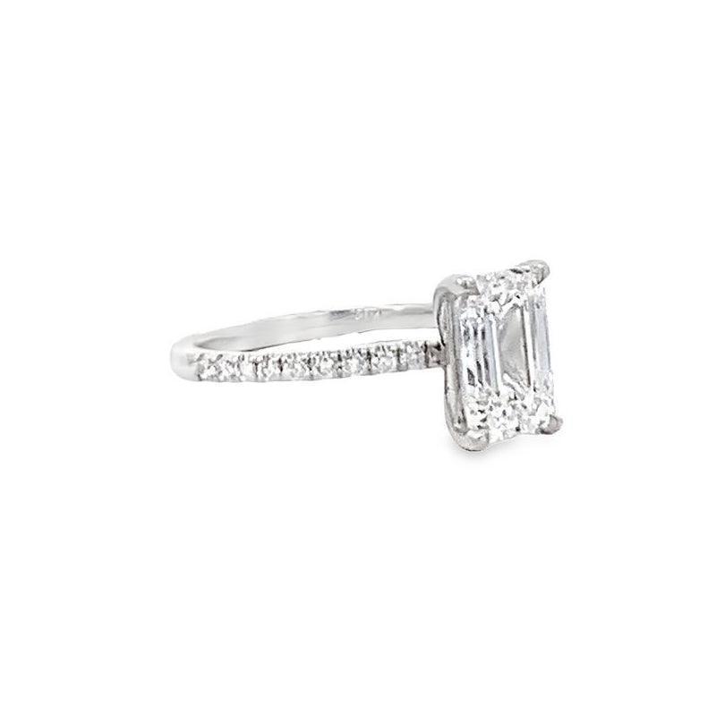 14K White Gold 2.23TDW Lab Grown Diamond Engagement Ring