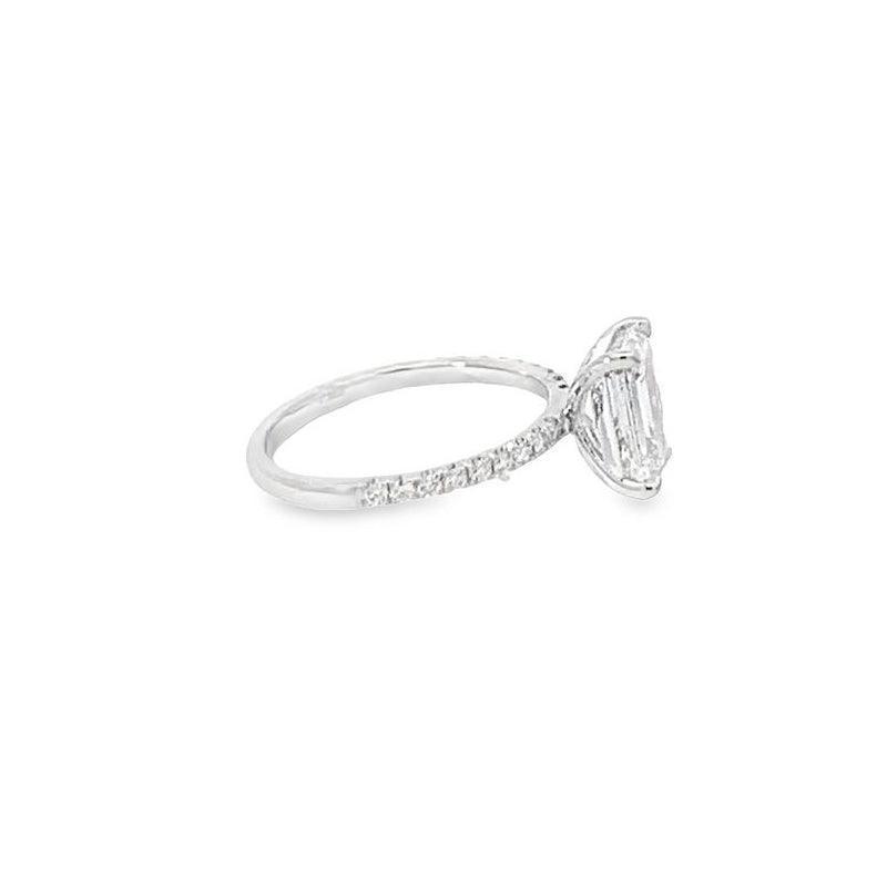14K White Gold 2.23TDW Lab Grown Diamond Engagement Ring