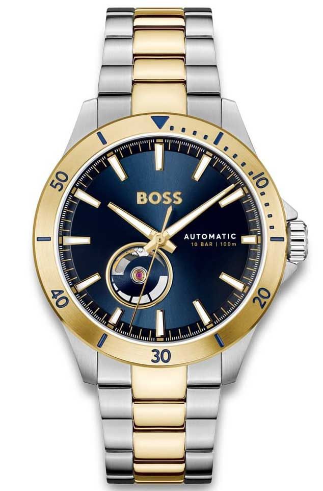 Hugo Boss Troper Automatic Navy Dial Men&#39;s Watch 1514201