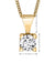 Canadian Diamond 0.50ct Solitaire Pendant in Four Claw Setting Set in 14K Yellow Gold