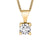 Canadian Diamond 0.50ct Solitaire Pendant in Four Claw Setting Set in 14K Yellow Gold