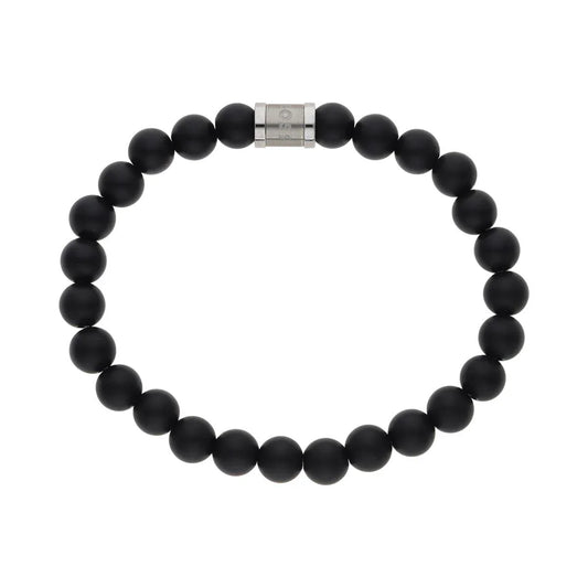 Hugo Boss Jewellery Men's Onyx Beads Bracelet 1580042M