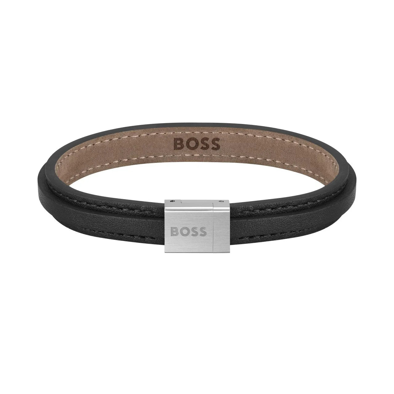 Hugo Boss Jewellery Men's Grover Leather Bracelet 1580328M