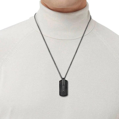 Hugo Boss Jewellery Men's Orlado Black Pendant 1580356