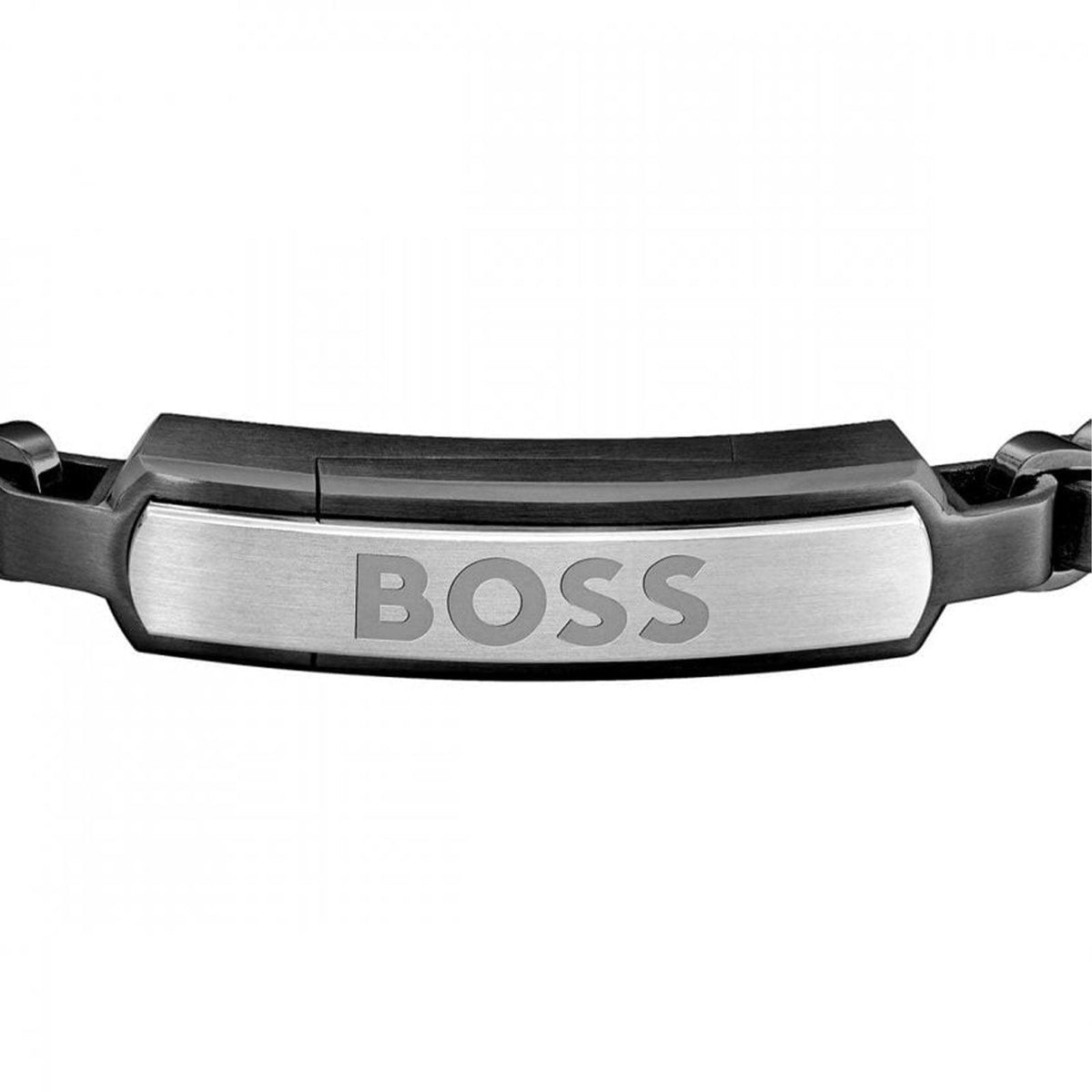 Hugo Boss Jewellery Mens Devon Collection Black IP Bracelet 1580598M