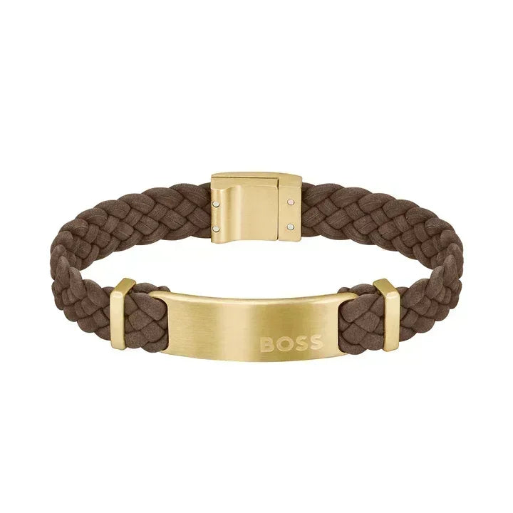 Hugo Boss Jewelry Men's Dylan leather Bracelet 1580607M