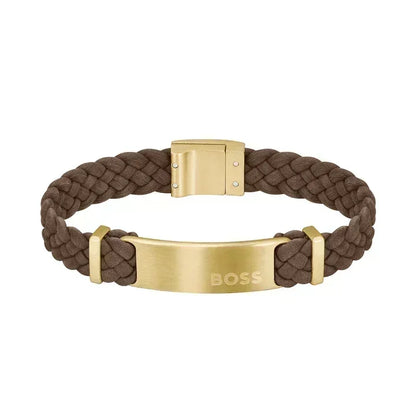 Hugo Boss Jewelry Men's Dylan leather Bracelet 1580607M