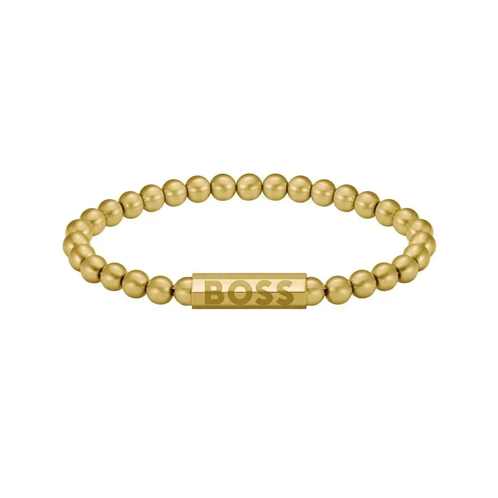 Hugo Boss Jewellery Men's Sphere Metal Collection Beaded Bracelet 1580666M